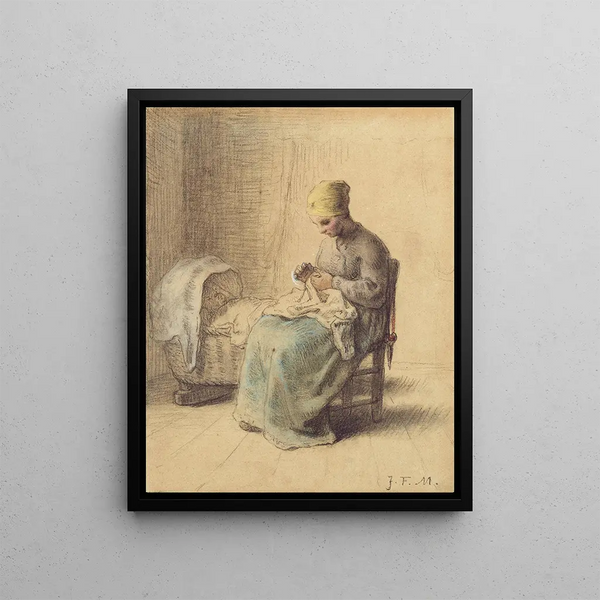 JeanFranois Millet - Paysanne veillant son enfant.webp