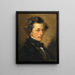 Portrait eines anonymen Mannes - Jean-François Millet — gerahmtes Bild an der Wand