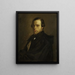 Portrait de Monsieur Le Courtois, beau-frère de l'artiste - Jean-François Millet — gerahmtes Bild an der Wand