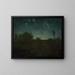 Sternennacht - Jean-François Millet — gerahmtes Bild an der Wand