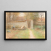 Die alte Hütte in Barbizon - Jean-François Millet — gerahmtes Bild an der Wand