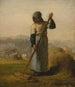 Frau mit einer Harke - Jean-François Millet — Ansicht des Kunstwerks
