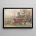 Kirche von Boendael - Jean-François Taelemans — gerahmtes Bild an der Wand