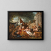 Szene im Orient oder das Festmahl Esther - Jean-François de Troy — gerahmtes Bild an der Wand