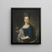 Portrait der Prinzessin Luisa Maria Theresa Stuart 1692-1712 - Jean-François de Troy — gerahmtes Bild an der Wand