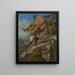 L'Artiste transporté dans un sillero à travers le Chiapas de Palenque à Ocosingo, Mexiko - Jean-Frédéric Waldeck — gerahmtes Bild an der Wand