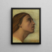Studie des Kopfes des heiligen Johannes Evangelist aus Profilansicht - Jean-Hippolyte Flandrin — gerahmtes Bild an der Wand
