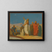 Baalam prophezeit, dass ein Himmelskörper aus der Mitte Israels aufsteigt - Jean-Hippolyte Flandrin — gerahmtes Bild an der Wand