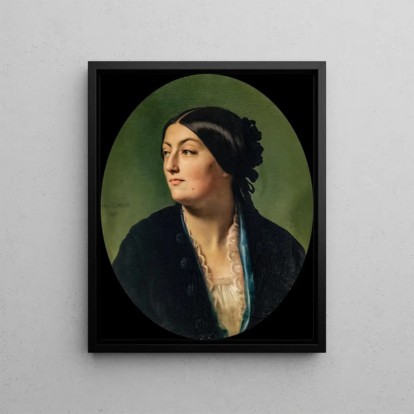 Jeanne Élisabeth genannt Isabelle Hittorf - Jean-Hippolyte Flandrin — gerahmtes Bild an der Wand