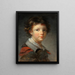 Ein Junge in einem roten, gefütterten Mantel - Jean-Honoré Fragonard — gerahmtes Bild an der Wand