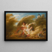 In den Weizenfeldern - Jean-Honoré Fragonard — gerahmtes Bild an der Wand