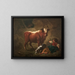 Innenansicht eines Tisches - Jean-Honoré Fragonard — gerahmtes Bild an der Wand