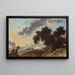 Berglandschaft bei Sonnenuntergang - Jean-Honoré Fragonard — gerahmtes Bild an der Wand