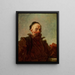 Portrait eines Mannes in Anzug - Jean-Honoré Fragonard — gerahmtes Bild an der Wand