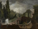 L monumentaler Treppen-Kunstdruck der Villa d'Este in Tivoli - Jean-Honoré Fragonard — Ansicht des Kunstwerks
