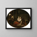 Die glückliche Familie - Jean-Honoré Fragonard — gerahmtes Bild an der Wand