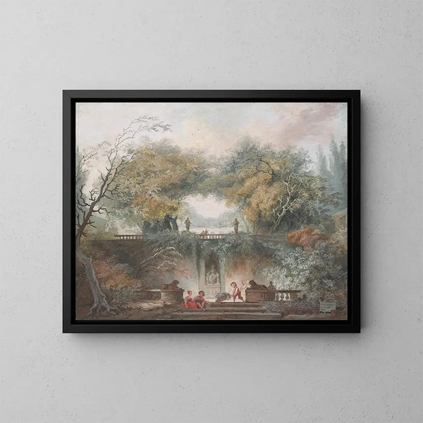 Le Petit Parc - Jean-Honoré Fragonard — gerahmtes Bild an der Wand