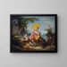 Das Musikwettbewerb - Jean-Honoré Fragonard — gerahmtes Bild an der Wand