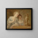 La Performance - Jean-Honoré Fragonard — gerahmtes Bild an der Wand