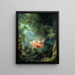 Die Schaukel - Jean-Honoré Fragonard — gerahmtes Bild an der Wand