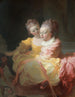 Die beiden Schwestern - Jean-Honoré Fragonard — Ansicht des Kunstwerks
