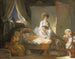La Visite à la Crèche - Jean-Honoré Fragonard — Ansicht des Kunstwerks
