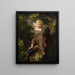 Cupidon in einem Baum - Jean-Jacques-François Le Barbier — gerahmtes Bild an der Wand