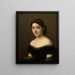 Portrait einer Frau - Jean-Jacques Henner — gerahmtes Bild an der Wand