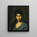 Portrait einer jungen Frau - Jean-Jacques Henner — gerahmtes Bild an der Wand