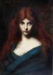 Portrait einer jungen Frau mit roten Haaren - Jean-Jacques Henner — Ansicht des Kunstwerks
