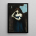 Frau stehend - Jean-Jacques Henner — gerahmtes Bild an der Wand