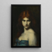 Studie eines Frauenkopfes - Jean-Jacques Henner — gerahmtes Bild an der Wand