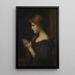 Junge Frau im Gebet - Jean-Jacques Henner — gerahmtes Bild an der Wand