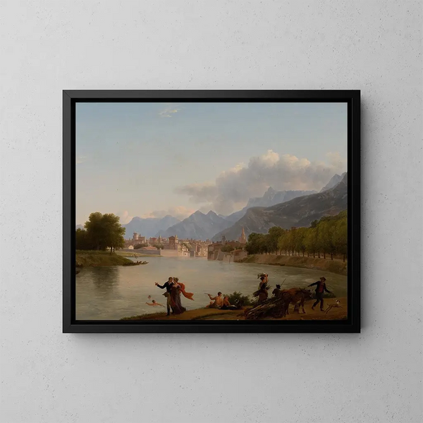 Grenoble - Jean-Joseph-Xavier Bidauld — gerahmtes Bild an der Wand