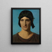 Kopf einer italienischen Frau - Jean-Léon Gérôme — gerahmtes Bild an der Wand