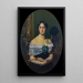 Portrait einer Frau - Jean-Léon Gérôme — gerahmtes Bild an der Wand