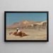 Kavallerie und ihr Reittier in der Wüste - Jean-Léon Gérôme — gerahmtes Bild an der Wand