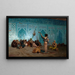 Der Schlangenbeschwörer - Jean-Léon Gérôme — gerahmtes Bild an der Wand