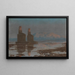 Der Nil im Hochwasser, Theben - Jean-Léon Gérôme — gerahmtes Bild an der Wand
