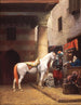 Der Basar des Sattels in Kairo - Jean-Léon Gérôme — Ansicht des Kunstwerks