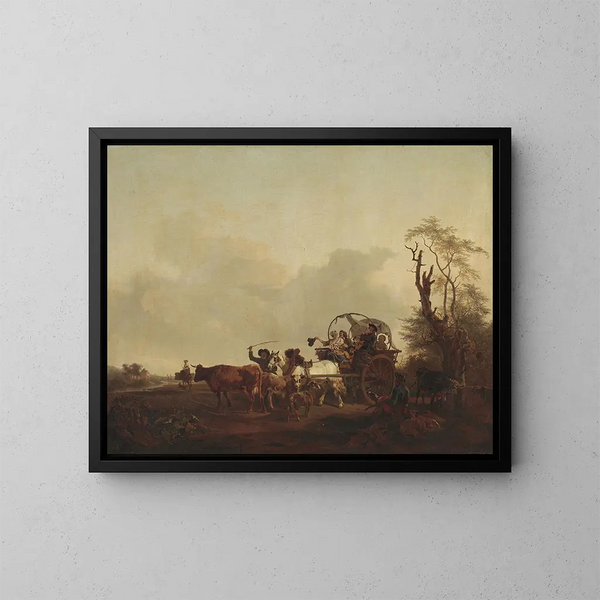Joyeux voyage - Jean-Louis Demarne — gerahmtes Bild an der Wand