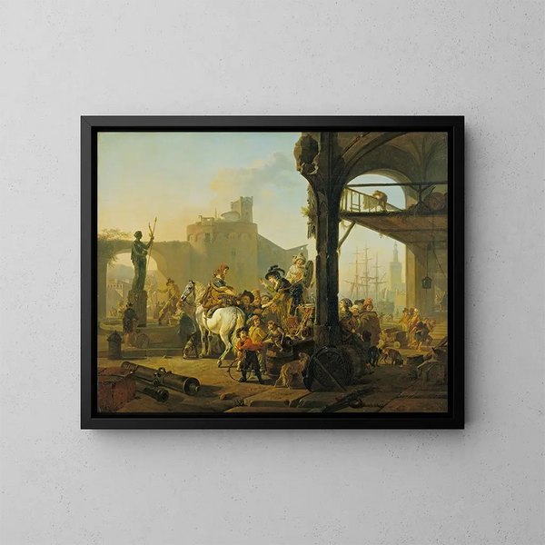 L'Élixir - Jean-Louis Demarne — gerahmtes Bild an der Wand