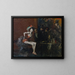 Au Café - Jean-Louis Forain — gerahmtes Bild an der Wand