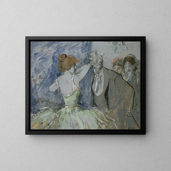 In den Kulissen - Jean-Louis Forain — gerahmtes Bild an der Wand