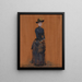elegante Frau - Jean-Louis Forain — gerahmtes Bild an der Wand