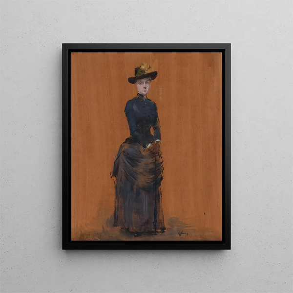 elegante Frau - Jean-Louis Forain — gerahmtes Bild an der Wand