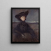 Portrait der Gräfin Anna de Noailles geborene Brancovan 1876-1933 possa - Jean-Louis Forain — gerahmtes Bild an der Wand