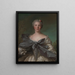 Marie Françoise de La Cropte de St Abre Marquise d'Argence geboren 1714 - Jean-Marc Nattier — gerahmtes Bild an der Wand