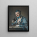 Portrait von Louise Geneviève Royer - Jean-Marc Nattier — gerahmtes Bild an der Wand