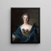 Portrait einer Frau - Jean-Marc Nattier — gerahmtes Bild an der Wand